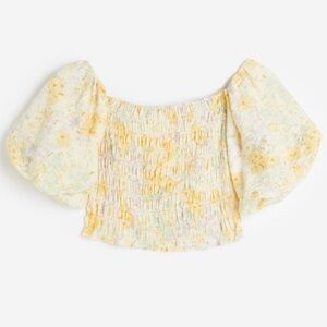H&M off the shoulder smocked top